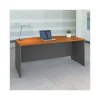 Series C Collection Desk Shell, 71.13″ X 29.38″ X 29.88″, Natural Cherry/graphite Gray - Image 3