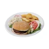 Quiet Classic Laminated Foam Dinnerware Plate, 9″ Dia, White, 125/pack - Image 3