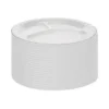 Placesetter Deluxe Laminated Foam Dinnerware, 3-Compartment Plate, 8.88″ dia, White, 500/Carton - Image 2