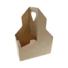 Paperboard Cup Carrier, Up to 44 oz, Two to Four Cups, Natural, 250/Carton - Image 2