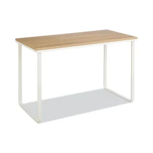 Steel Desk, 47.25″ X 24″ X 28.75″, Beech/white
