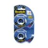 Wall-Safe Tape With Dispenser, 1″ Core, 0.75″ X 50 Ft, Clear, 2/pack - Image 2