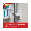 Broom Gripper, 3.12w x 1.85d x 3.34h, White/Gray, 6 Grippers/16 Strips/Pack - Image 2