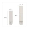 Picture Hanging Strips, Value Pack, Removable, (8) Large 0.63 X 3.63 Pairs, (4) Medium 0.5 X 2.75 Pairs, White - Image 2