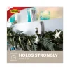 Adhesive Mount Metal Hook, Large, Brushed Nickel Finish, 5 lb Capacity, 2 Hooks and 4 Strips/Pack - Image 2