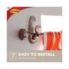 Adhesive Mount Metal Hook, Large, Brushed Nickel Finish, 5 lb Capacity, 2 Hooks and 4 Strips/Pack - Image 3