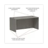 Alera Valencia Series Straight Front Desk Shell, 59.13″ x 29.5″ x 29.63″, Gray - Image 3