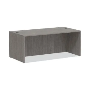Alera Valencia Series Straight Front Desk Shell, 71″ x 35.5″ x 29.63″, Gray