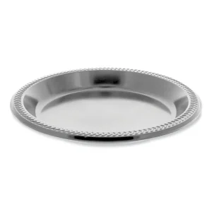 Meadoware Impact Plastic Dinnerware, Plate, 10.25″ dia, Black, 500/Carton