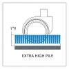 EverLife Chair Mat for Medium Pile Carpet, Square, 60 x 60, Clear, Ships in 4-6 Business Days - Image 4