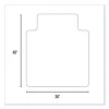 Natural Origins Chair Mat With Lip For Carpet, 45 X 53, Clear - Image 2