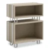 Ready Home Office Small Stackable Storage, 1-Shelf, 24w x 12d x 12.25h, Beige/White, Ships in 1-3 Business Days - Image 2