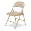950 Series Vinyl Padded Steel Folding Chair, Supports Up to 250 lb, 17.75″ Seat Height, Beige, 4/Carton,Ships in 1-3 Bus Days - Image 3