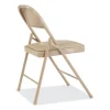 950 Series Vinyl Padded Steel Folding Chair, Supports Up to 250 lb, 17.75″ Seat Height, Beige, 4/Carton,Ships in 1-3 Bus Days - Image 2
