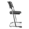 6600 Series Elephant Z-Stool With Backrest, Supports 500 lb, 18″ Seat Ht, Black Seat/Back, Chrome Frame,Ships in 1-3 Bus Days - Image 3