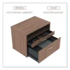 Alera Open Office Desk Series Low File Cabinet Credenza, 2-Drawer: Pencil/file, Legal/letter, 1 Shelf,walnut,29.5×19.13×22.88 - Image 3