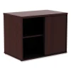 Alera Open Office Low Storage Cab Cred, 29.5w x 19.13d x 22.78h, Mahogany