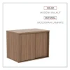 Alera Open Office Low Storage Cabinet Credenza, 29.5 x 19.13 x 22.78, Walnut - Image 2