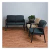 Alera Reception Lounge Furniture, Loveseat, 55.5w x 31.5d x 33.07h, Black - Image 3