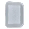 Meat Trays, #4D, 9.47 x 7.12 x 1.32, White, 500/Carton