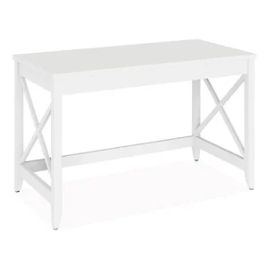 Farmhouse Writing Desk, 47.24″ x 23.62″ x 29.53″, White