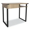 Mirella SOHO Desk with Drawer, 36.25″ x 22.25″ x 30″, Black, Ships in 1-3 Business Days