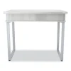 Mirella SOHO Desk with Drawer, 36.25″ x 22.25″ x 30″, Gray, Ships in 1-3 Business Days - Image 2