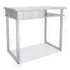 Mirella SOHO Desk with Drawer, 36.25″ x 22.25″ x 30″, Gray, Ships in 1-3 Business Days