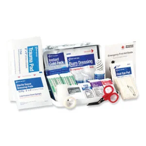 ANSI 2021 First Aid Kit for 10 People, 76 Pieces, Metal Case