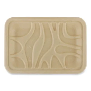 Fiber Trays, 5.7 x 8.2 x 0.6, Natural, Paper, 500/Carton