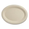 Fiber Plates, 12″ Oval, Natural, 500/Carton