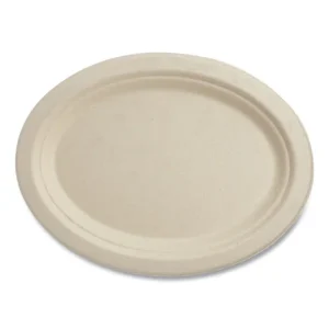 Fiber Plates, 7″ dia, Natural, 1,000/Carton
