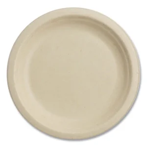 Fiber Plates, Plate, 10.1″ Diameter, Natural, 800/Carton