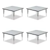 Adjustable Activity Tables, Square, 48″ x 48″ x 19″ to 29″, Gray Top, Black Legs, 4/Pallet, Ships in 4-6 Business Days - Image 2