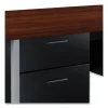 Double Pedestal Steel Desk, 72″ X 36″ X 29.5″, Mocha/black - Image 3
