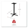 Alera Hospitality Series Single-Column Bases, 27.5″ Diameter x 40.38″h, 300 lb Cap, Steel, Black - Image 5