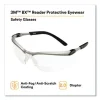 BX Molded-In Diopter Safety Glasses, 2.0+ Diopter Strength, Silver/Black Frame, Clear Lens - Image 2