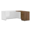 10500 Series Return with Full-Height Pedestal, Right, 48″ x 24″ x 29.5″, Pinnacle - Image 3