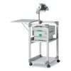 3-Tier Multimedia Trolley for Projectors, Metal, 3 Shelves, 20 x 17 x 34.75, Gray - Image 3
