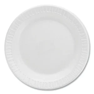 Quiet Classic Laminated Foam Dinnerware Plates, 6″, White, 125/pack, 8 Packs/carton