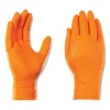 Heavy-Duty Industrial Gloves, Powder-Free, 8 mil, Large, Orange, 100 Gloves/Box, 10 Boxes/Carton - Image 3