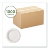 Molded Fiber Tableware, Plate, 6″ Diameter, White, 1,000/Carton - Image 3
