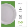 Renewable Sugarcane Plates, 6″ dia, Natural White, 1,000/Carton - Image 3