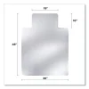 DuraMat Moderate Use Chair Mat for Low Pile Carpeting, Lipped, 45 x 53, Clear, 25/Pallet, Ships in 4-6 Business Days - Image 2