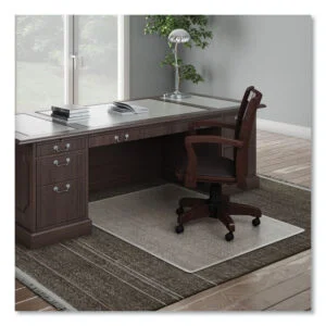 ExecuMat Carpet Chair Mat, Rectangular, 46 x 60, Clear, Ships in 4-6 Business Days