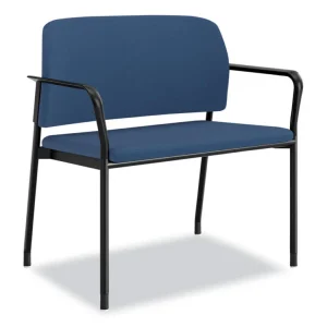 Accommodate Series Bariatric Chair with Arms, 33.5″ x 21.5″ x 32.5″, Elysian Seat, Elysian Back, Charblack Legs