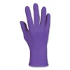 Purple Nitrile Exam Gloves, 242 Mm Length, X-Small, 6 Mil, Purple, 100/box