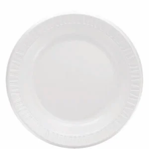 Quiet Classic Laminated Foam Dinnerware, Plate, 9″ Dia, White, 125/pack, 4 Packs/carton