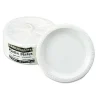 Plastic Dinnerware, Plates, 10.25″ Dia, White, 125/pack - Image 3