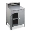 Steel Cabinet Shop Desk, 34.5″ X 29″ X 53″, Medium Gray - Image 2